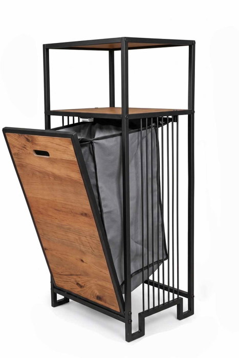 Hanah Home Peka9092 Estantería para Baño Natural y Negro